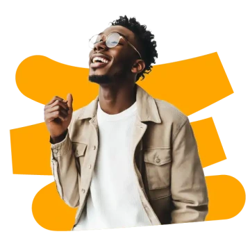 Uchazeč o práci s linkou NO77 na pozadí