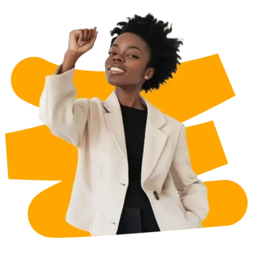 Uchazečka o práci s linkou NO77 na pozadí