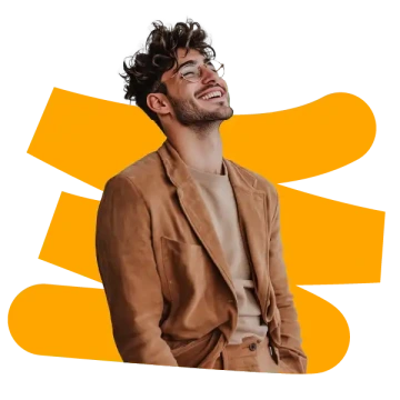 Uchazeč o práci s linkou NO77 na pozadí