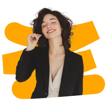 Uchazečka o práci s linkou NO77 na pozadí