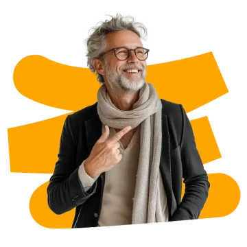 Uchazeč o práci s linkou NO77 na pozadí